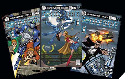 Zoom Suit Issue 1 Covers A, B and C