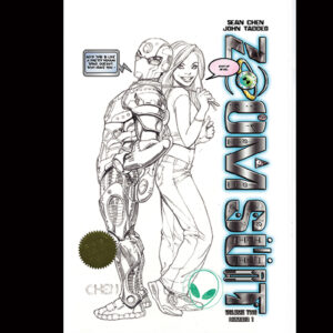 57_ZOOM SUIT V2 #1 “PRETTY WOMAN” LITHOGRAPH BY SEAN CHEN PENCIL & INK STUDIO PROOF