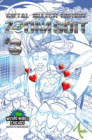 Cover E Zoom Suit #3 Wizard World Edition Metal Sketch 5000 copies By Bill Tucci