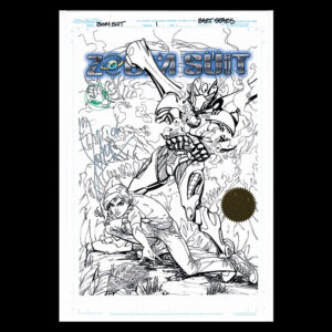 ZOOM SUIT #1 ARMORED LEGENDS LITHOGRAPH COLLECTION PENCIL & INK STUDIO PROOFS_BART SEARS
