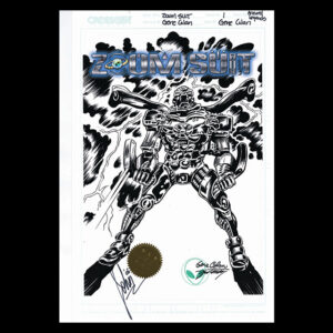 ZOOM SUIT #1 ARMORED LEGENDS LITHOGRAPH COLLECTION PENCIL & INK STUDIO PROOFS_GENE COLAN