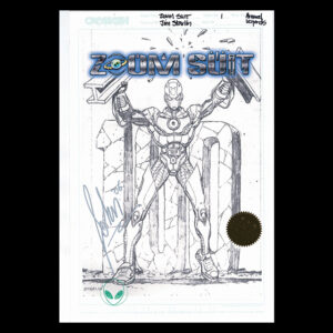 ZOOM SUIT #1 ARMORED LEGENDS LITHOGRAPH COLLECTION PENCIL & INK STUDIO PROOFS_JIM STARLIN