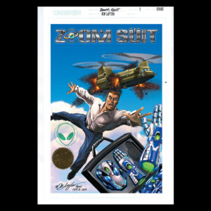 ZOOM SUIT #1 ARMORED LEGENDS LITHOGRAPH COLOR STUDIO PROOFS_BOB LAYTON