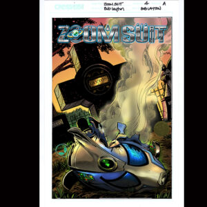 ZOOM SUIT #1 V2 ARMORED LEGENDS “THE END” LITHOGRAPH BY BOB LAYTON COLOR STUDIO PROOF
