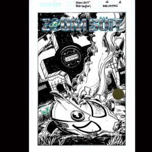 ZOOM SUIT #1 V2 AUTOGRAPHED LITHOGRAPH COLLECTION PENCIL AND INK STUDIO PROOF_LAYTON THE END