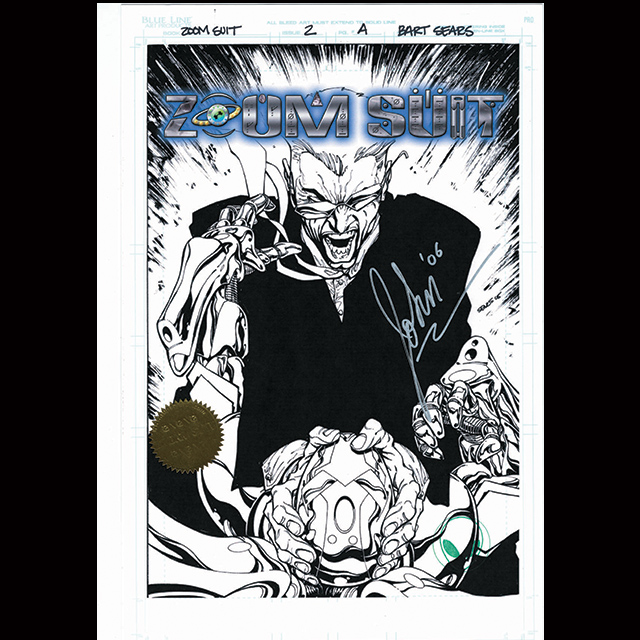 ZOOM SUIT #2 AUTOGRAPHED LITHOGRAPH COLLECTION PENCIL & INK STUDIO PROOFS