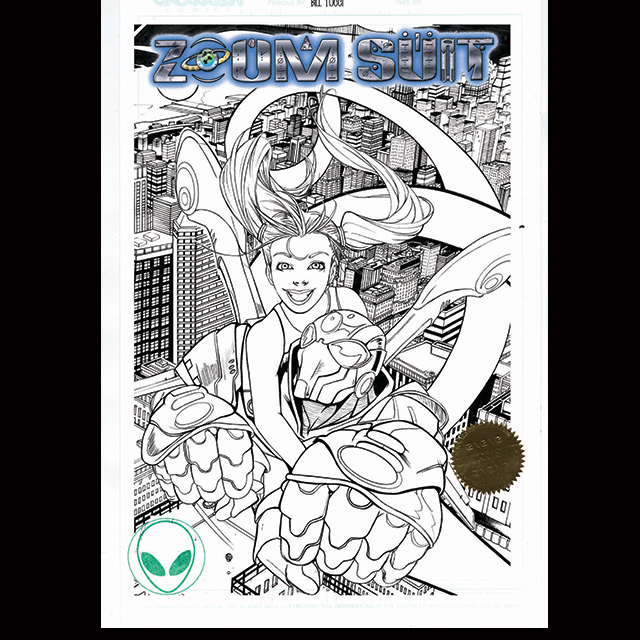 ZOOM SUIT #3 AUTOGRAPHED LITHOGRAPH COLLECTION PENCIL & INK STUDIO PROOFS