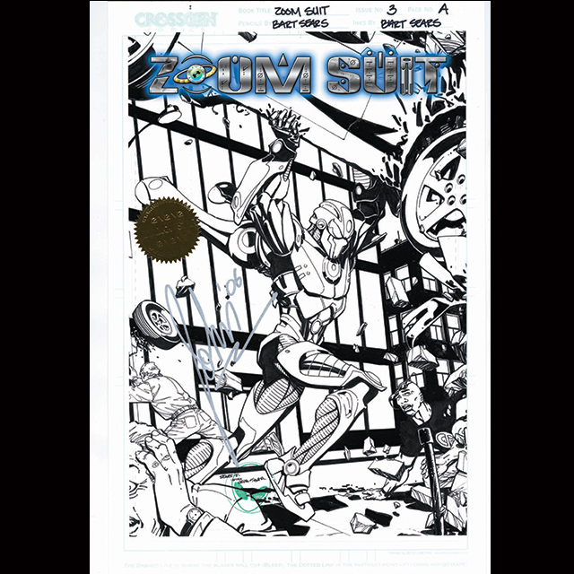 ZOOM SUIT #3 AUTOGRAPHED LITHOGRAPH COLLECTION PENCIL & INK STUDIO PROOFS