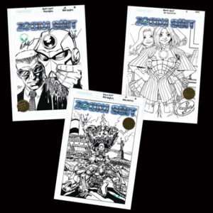 ZOOM SUIT #4 AUTOGRAPHED LITHOGRAPH COLLECTION PENCIL & INK STUDIO PROOFS