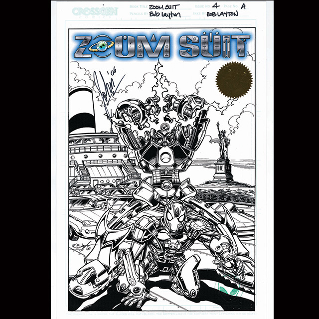 ZOOM SUIT #4 AUTOGRAPHED LITHOGRAPH COLLECTION PENCIL & INK STUDIO PROOFS