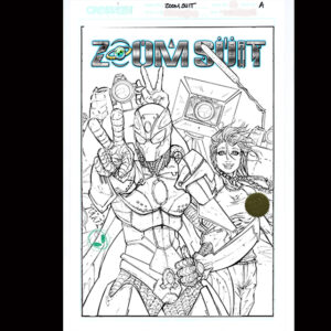 ZOOM SUIT V2 #1 “ROCKSTAR” LITHOGRAPH BY CHASEN GRIESHOP PENCIL & INK STUDIO PROOF